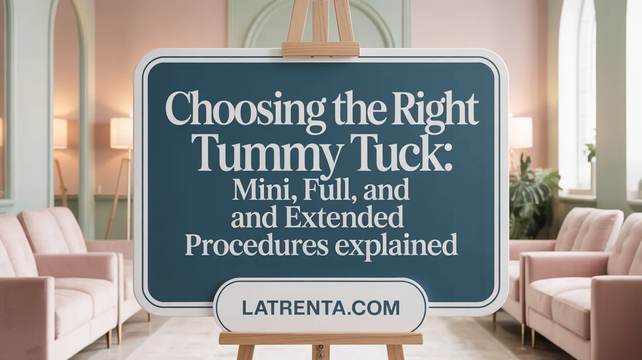 Choosing the Right Tummy Tuck: Mini, Full, and Extended Procedures Explained