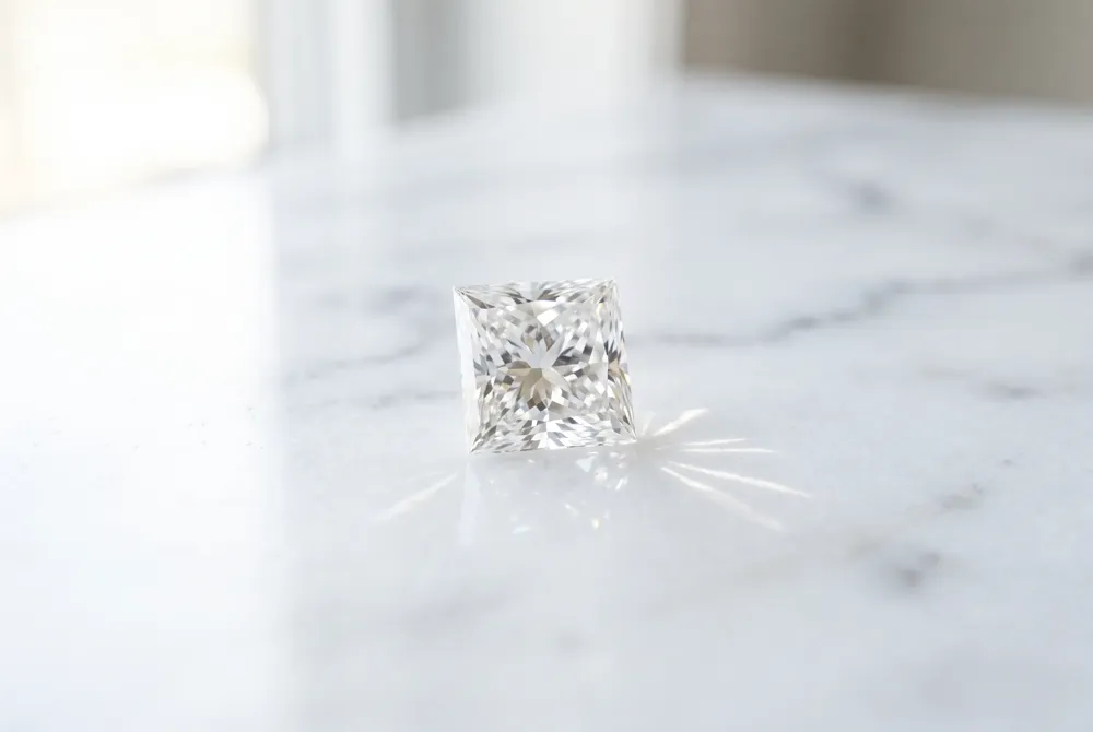 Discover the sharp, geometric beauty of the princess cut, a timeless silhouette masterfully engineered for modern refinement and intense sparkle.