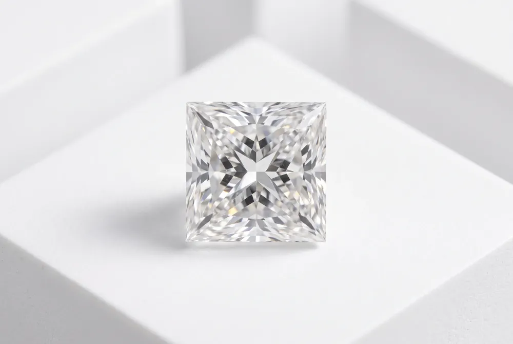 Experience the architectural beauty of the princess cut, a choice celebrated for its sharp lines, vivid fire, and modern geometric elegance.