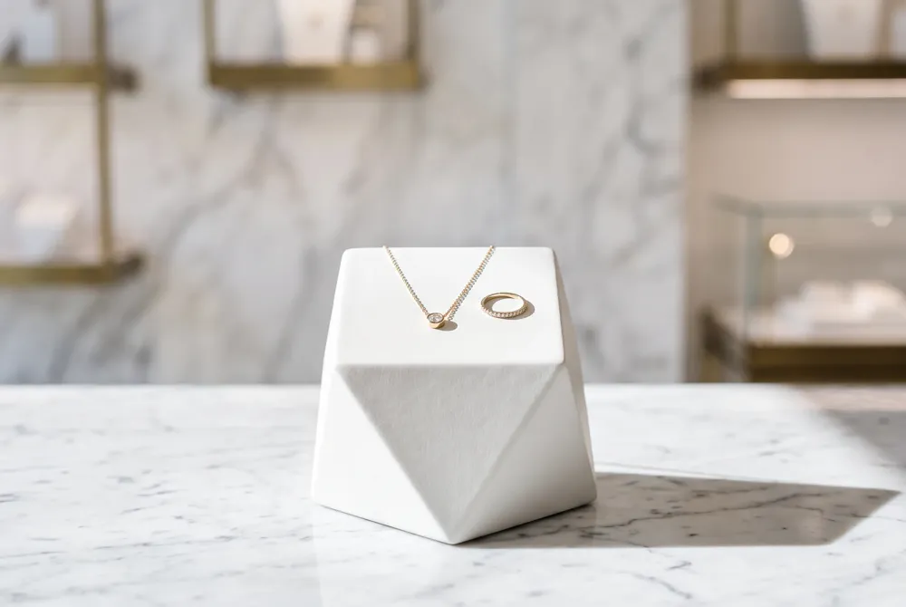 Experience the refined, architectural beauty of a solitaire setting that showcases the unparalleled brilliance and sharp geometric lines of your chosen princess cut stone.