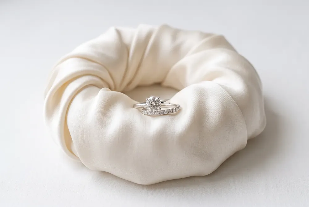 The pear shaped silhouette merges romance and modernity, gracefully elongating the finger with refined charm.