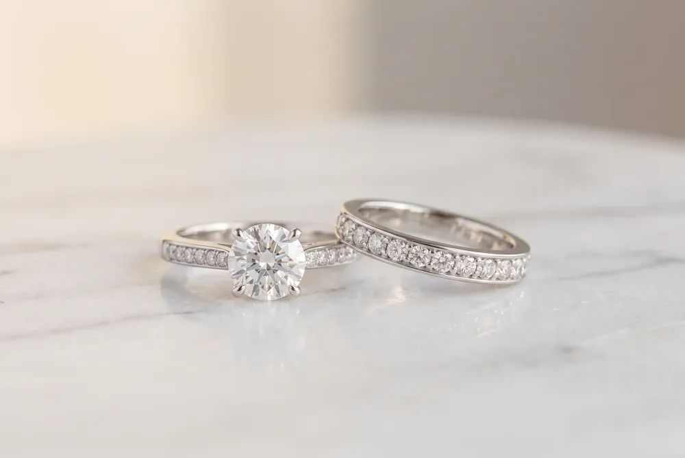 A coordinated bridal set eliminates the challenge of mixing metals and profiles, delivering a seamless, bespoke-looking pair of rings in a single budget-conscious purchase.