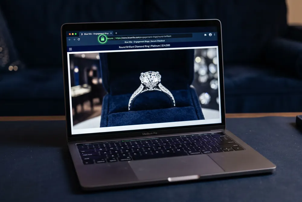Before committing to a significant jewelry purchase, take a moment to confirm the online shop is trustworthy by checking for a secure connection and researching its reputation.