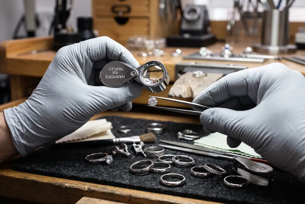 Choose a jeweler with GIA or AGS credentials and always request an independent diamond grading report that you can verify by the unique serial number on the stone.