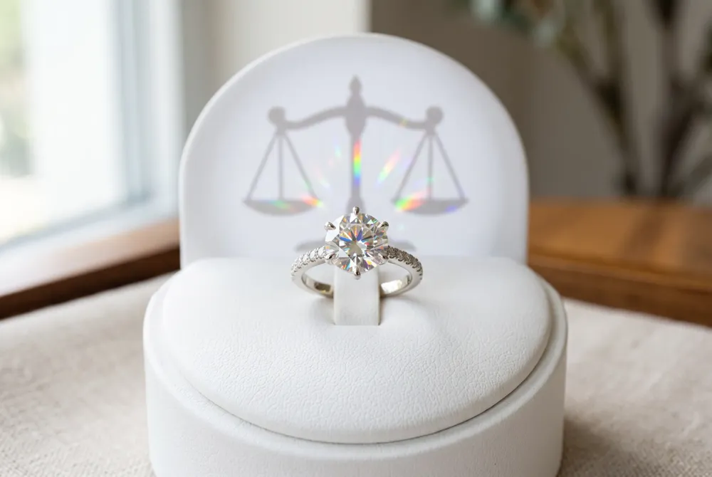 Weigh moissanite’s vivid fire, everyday durability, and limited resale value against your personal priorities.