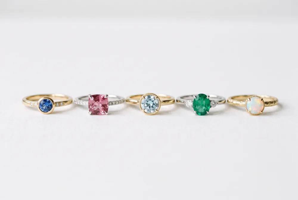 Understanding the distinct color grading systems for moissanite and diamond ensures you select a band with clean, consistent stones that radiate a bright and elegant appearance.