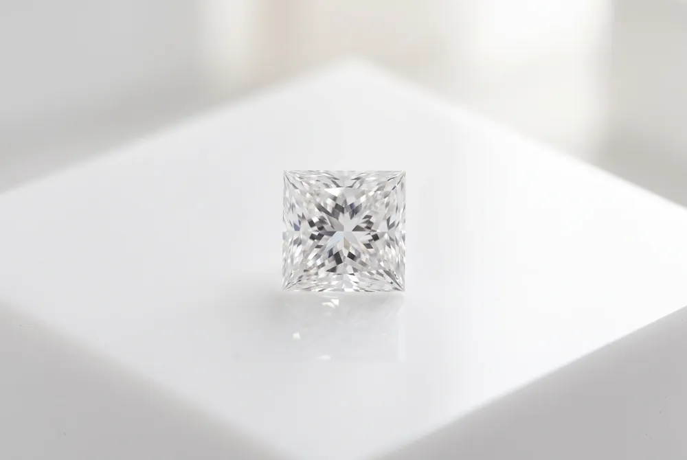 Learn why a princess cut diamond can appear up to ten percent larger than a round brilliant of the same carat weight.