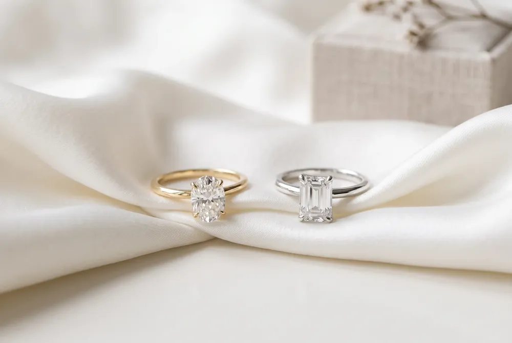 Compare the marquise's dramatic, elongated line with the princess's crisp, square profile, and learn why shape alone can transform the entire feel of your ring.