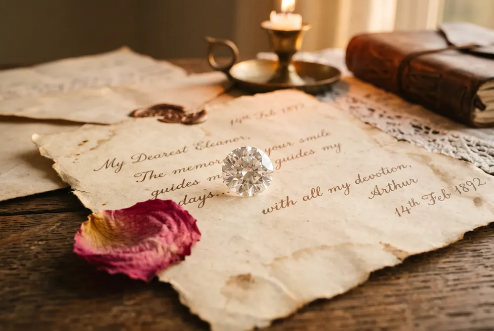 Taylor Swift's old mine cut diamond engagement ring in a yellow gold bezel setting.