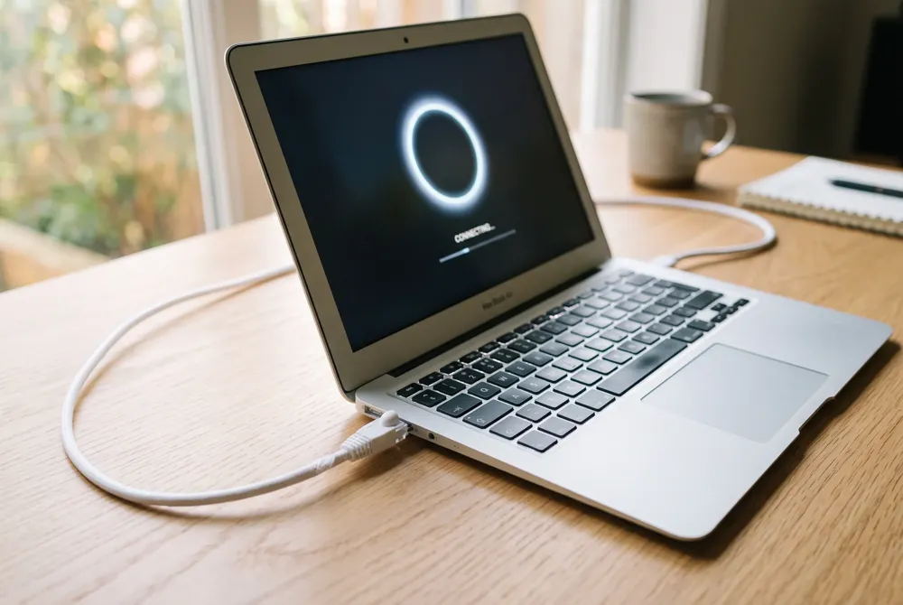 Run a simple wired speed test to confirm your connection is ready for high-resolution visuals and seamless virtual try-on experiences.