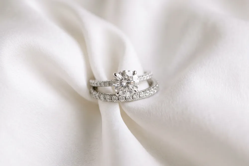 Whether you follow tradition or express your own style, stacking your engagement ring and wedding band creates a harmonious and personal bridal set.