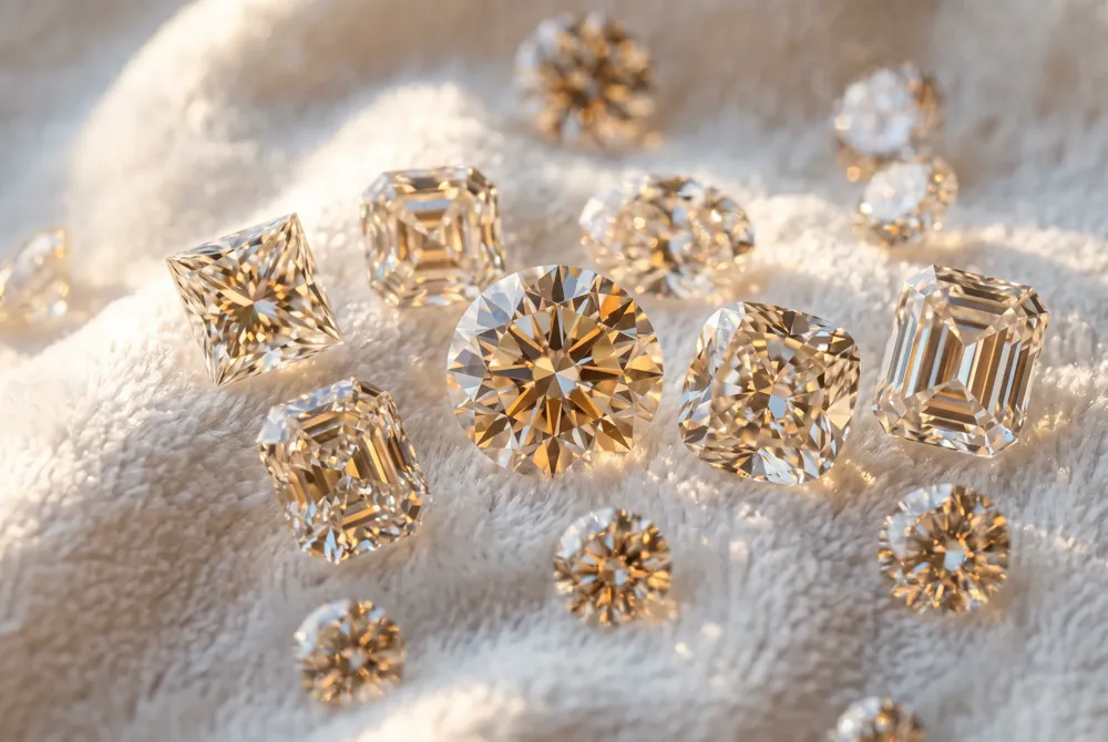 Beyond the classic round lies a world of brilliant cuts, each offering its own balance of sparkle, silhouette, and story.