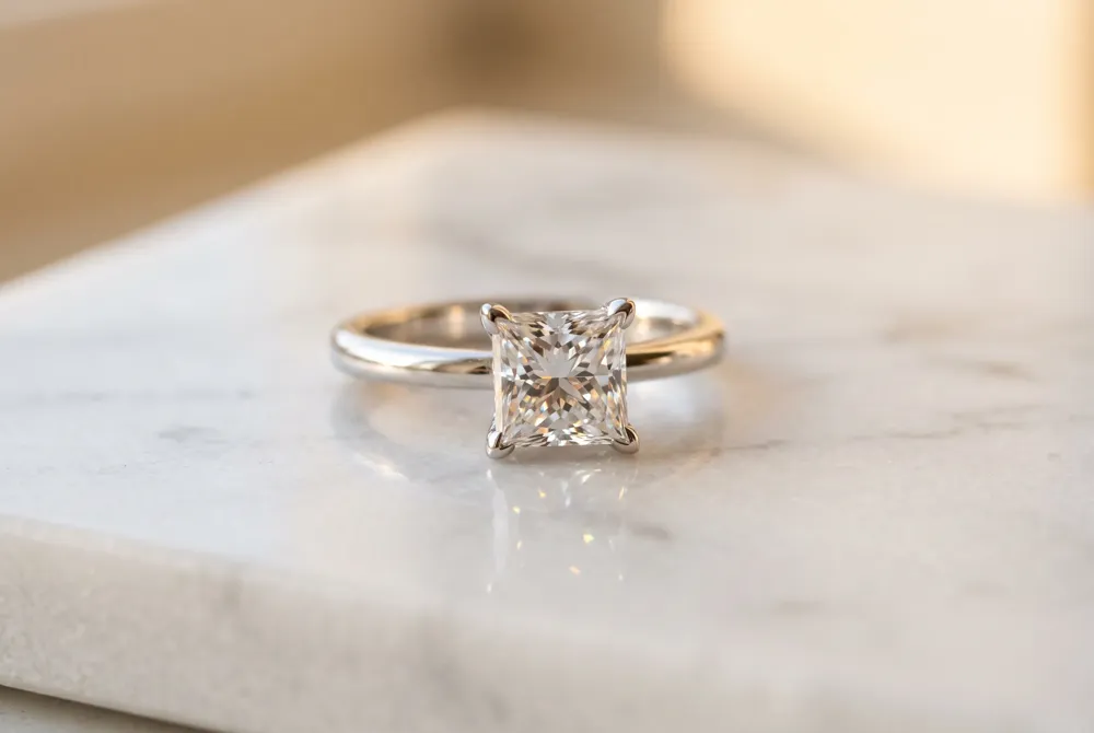 From solitaires to halos and three-stone rings, the princess cut adapts gracefully to any metal and setting for a look that is distinctly yours.