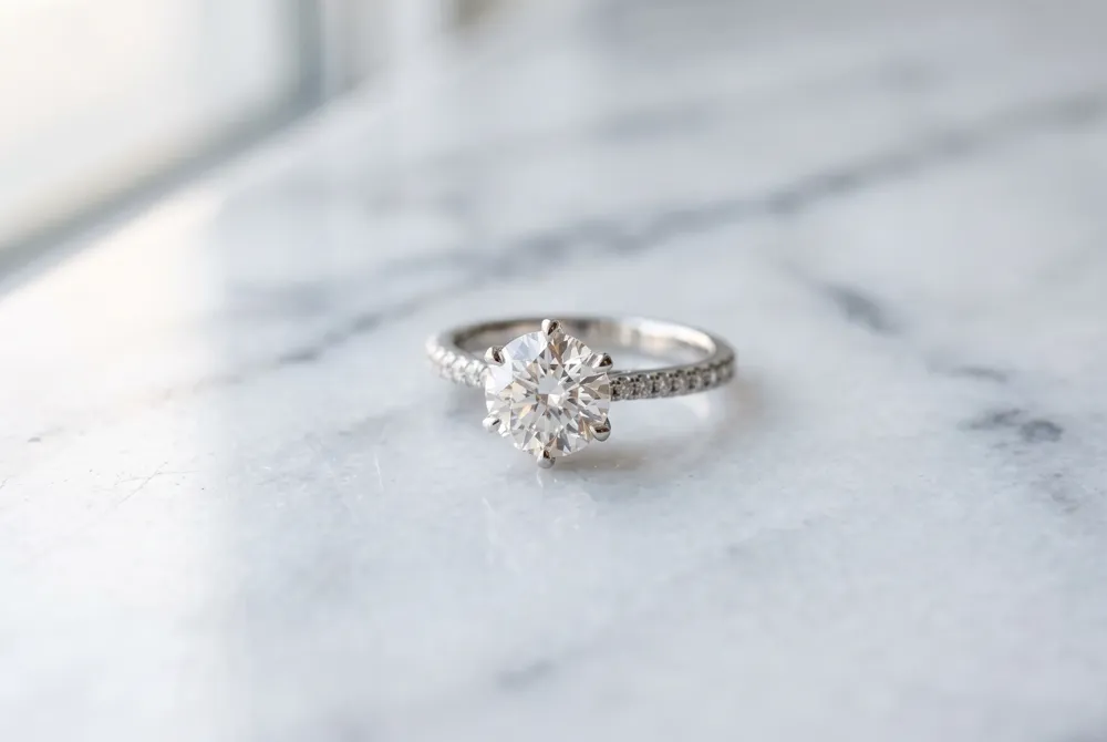 The true beauty of a celebrity-inspired ring lies in the thoughtful design details, from the setting and orientation to the metal and engraving.
