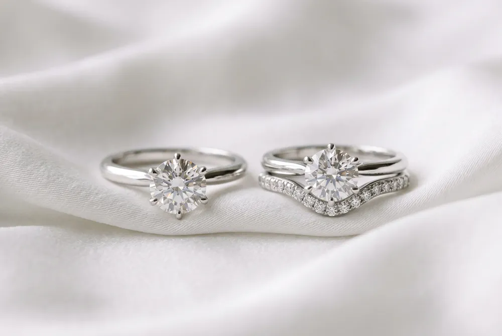 Discover the nuanced distinction between an engagement ring's promise and a wedding ring's eternal union.
