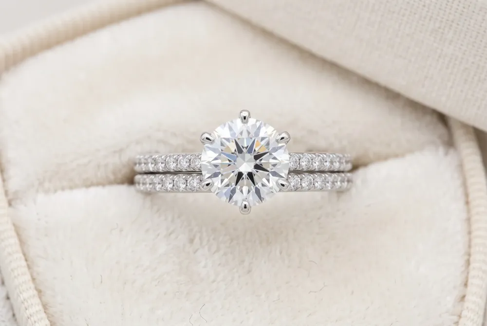 Plan the engagement ring and wedding band together to create a pairing that fits beautifully and feels comfortable.