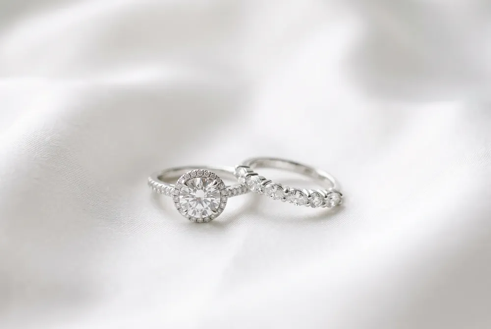 Whether you follow the storied tradition of stacking or prefer a bespoke, flush-fit design, your rings should beautifully reflect your union.