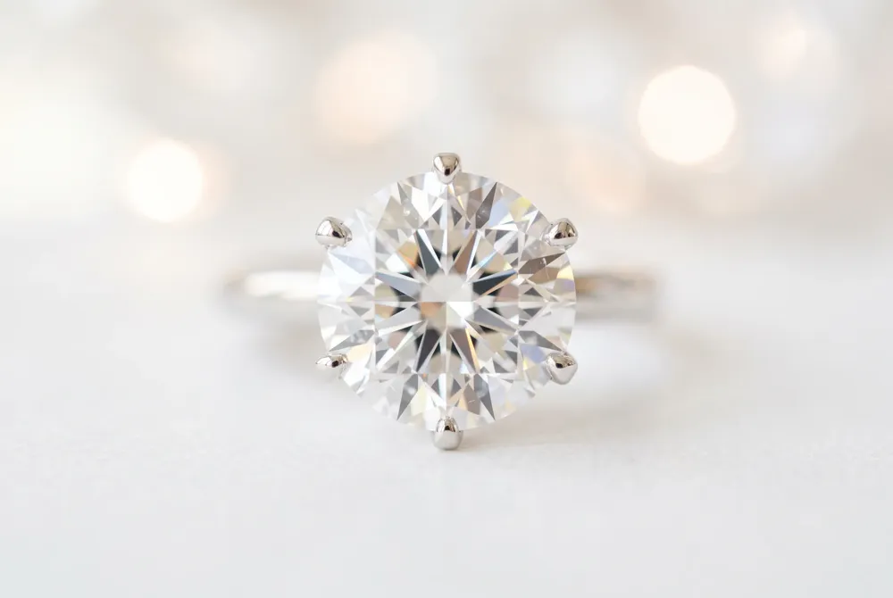 Discover the exceptional clarity and fire of lab-grown moissanite, an ethical and enduring choice for the modern luxury engagement ring.