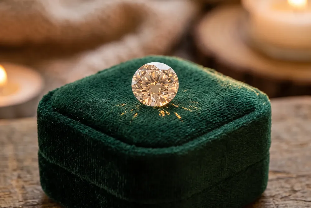An engagement ring symbolizes the promise of marriage; a wedding band seals the union, with both rings traditionally worn together on the ring finger.