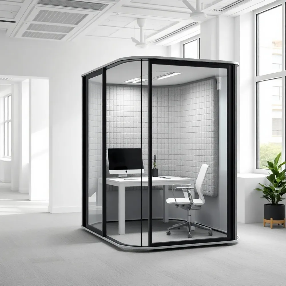 Boost your team's focus and productivity by providing soundproof sanctuaries that eliminate open-plan distractions.