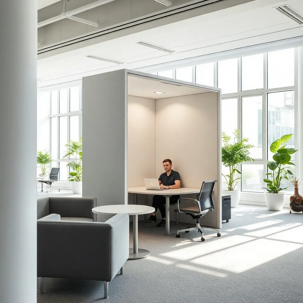 Ensure every team member has access to private workspaces with our inclusive, DDA-compliant acoustic booth designs.