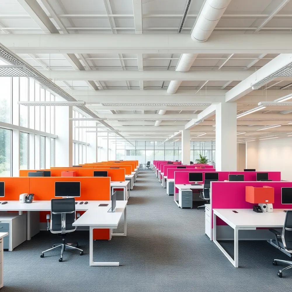 Strategic use of colour helps you define work zones and boost team performance without the need for costly structural changes.