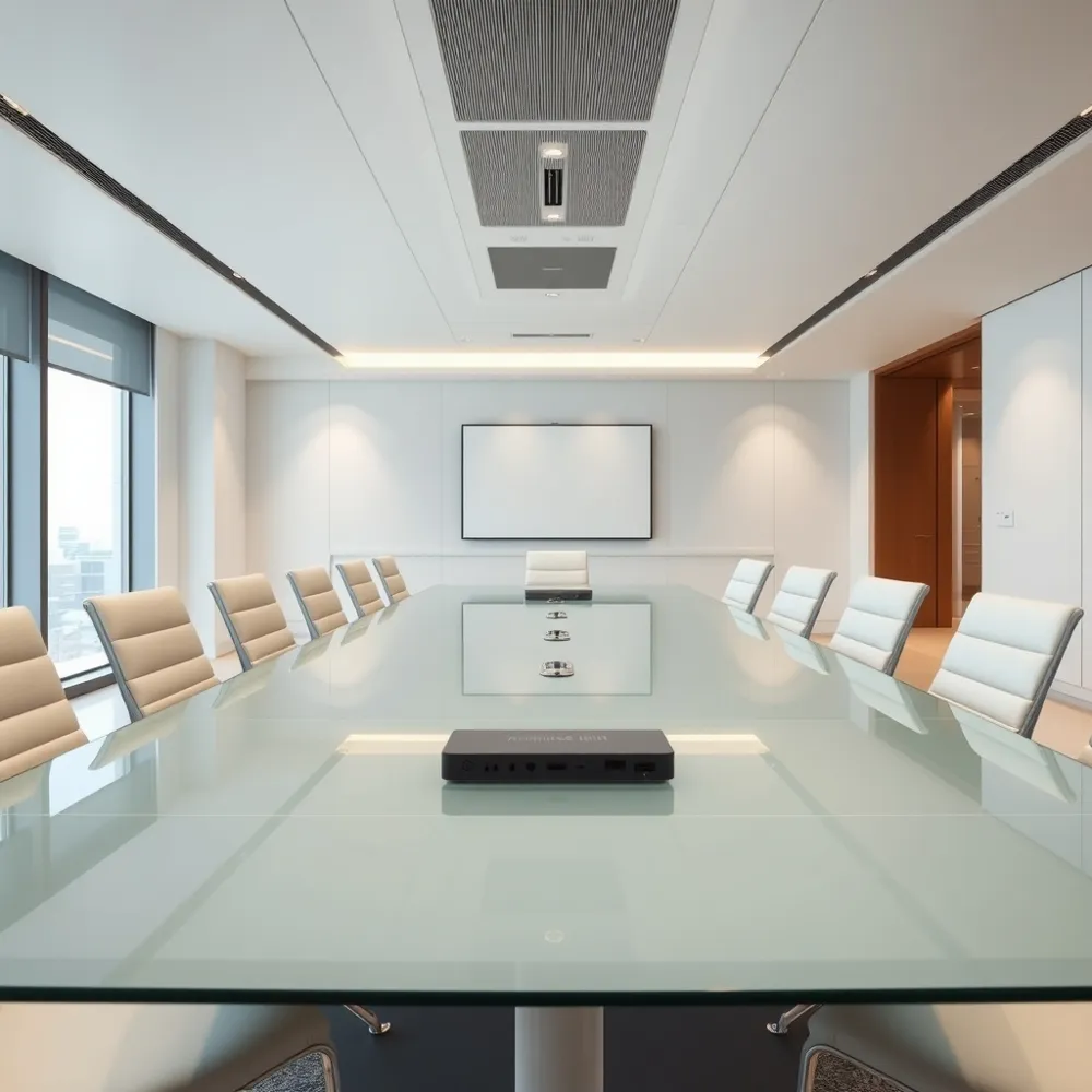 Choose the perfect meeting surface to balance team collaboration needs, room dimensions, and the functional necessity for modern integrated technology.