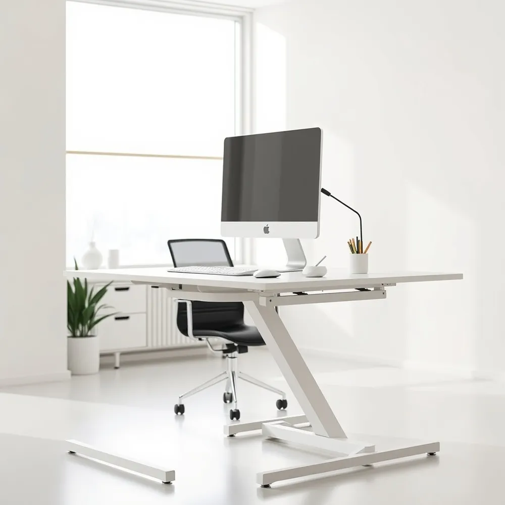 Create a more comfortable workflow by mastering the alignment of your monitor, keyboard, and support accessories.