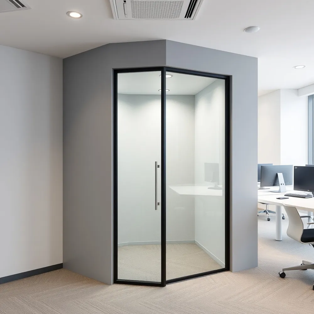 Our high-performance acoustic booths provide a quiet sanctuary that effectively turns distracting office chatter into a soft, manageable whisper.