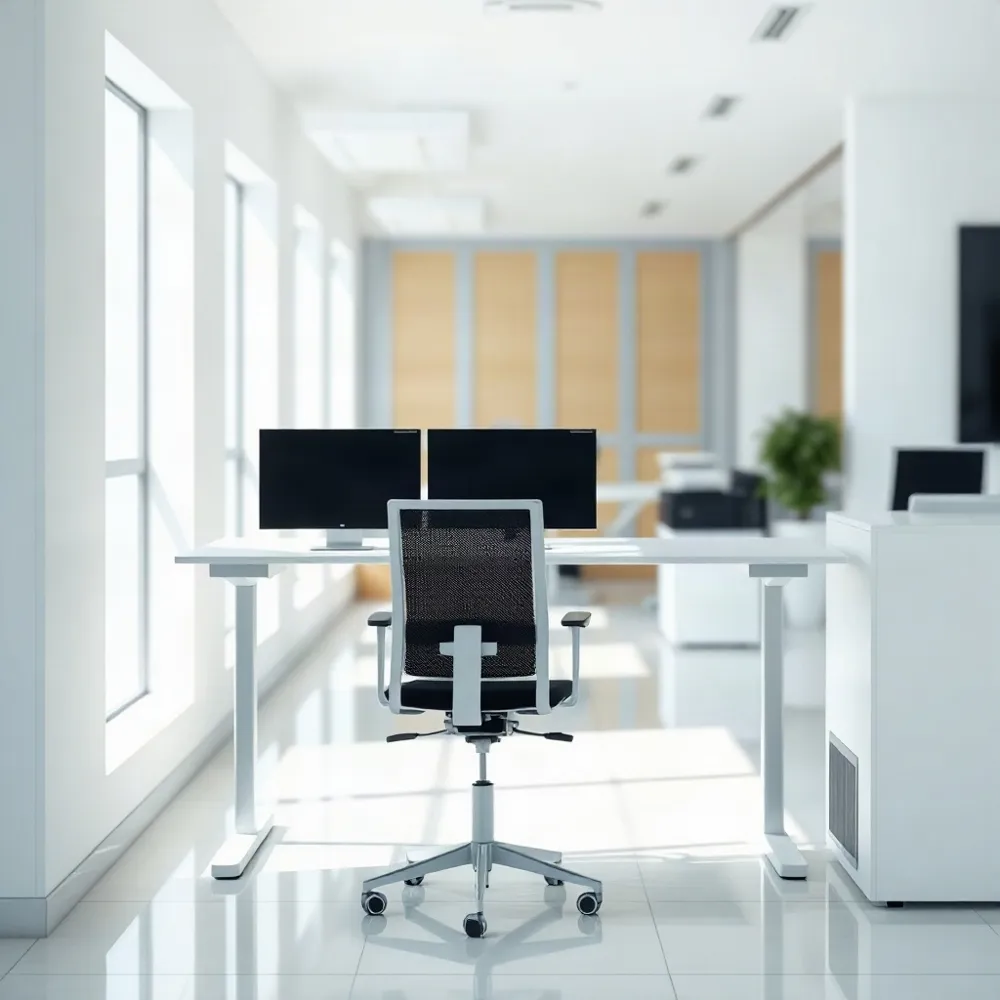 Implementing height-adjustable desks encourages essential daily movement, helping your employees reduce physical fatigue and improve their long-term well-being.