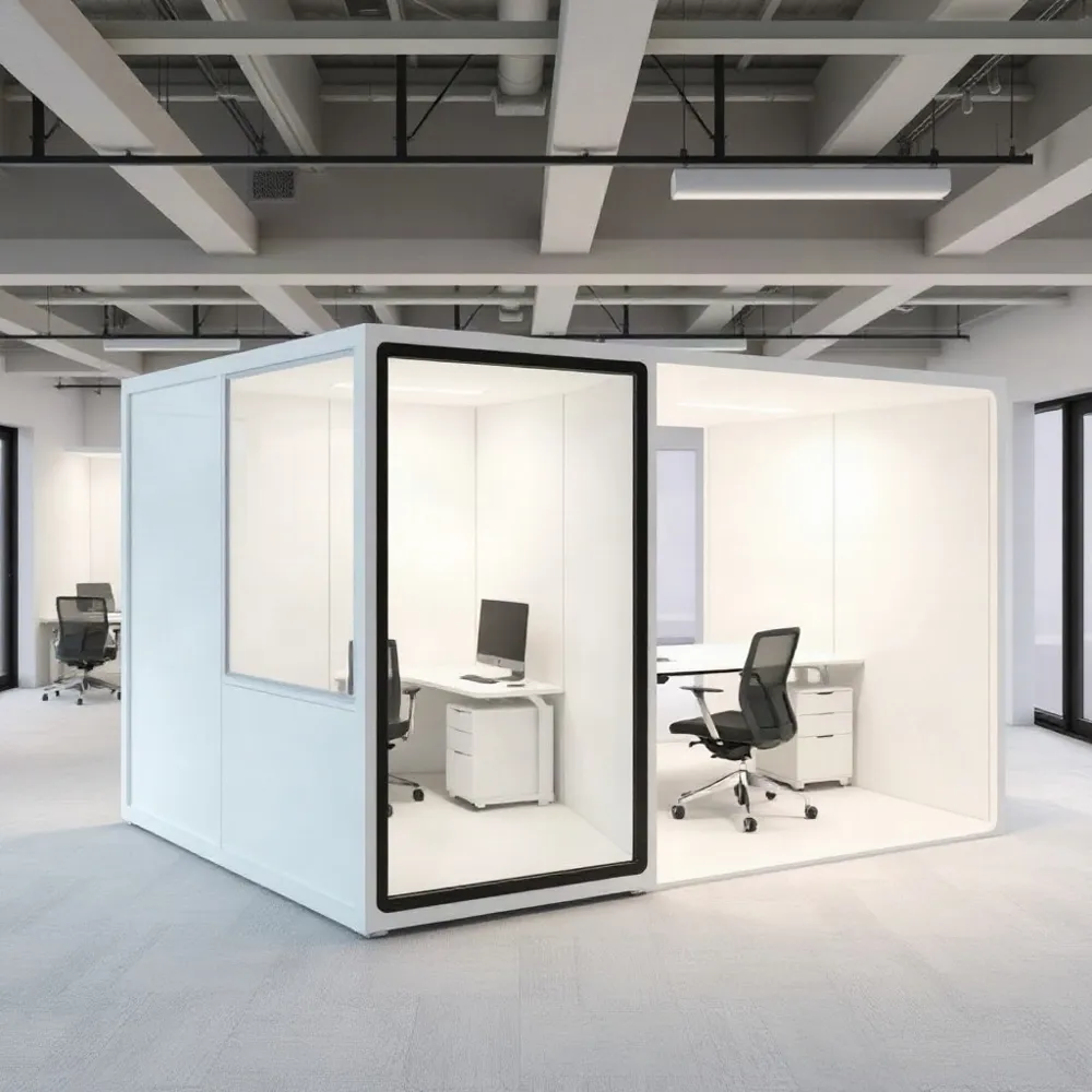 Transform your office into an agile workspace with freestanding acoustic pods that allow for easy reconfiguration without the expense of permanent building works.