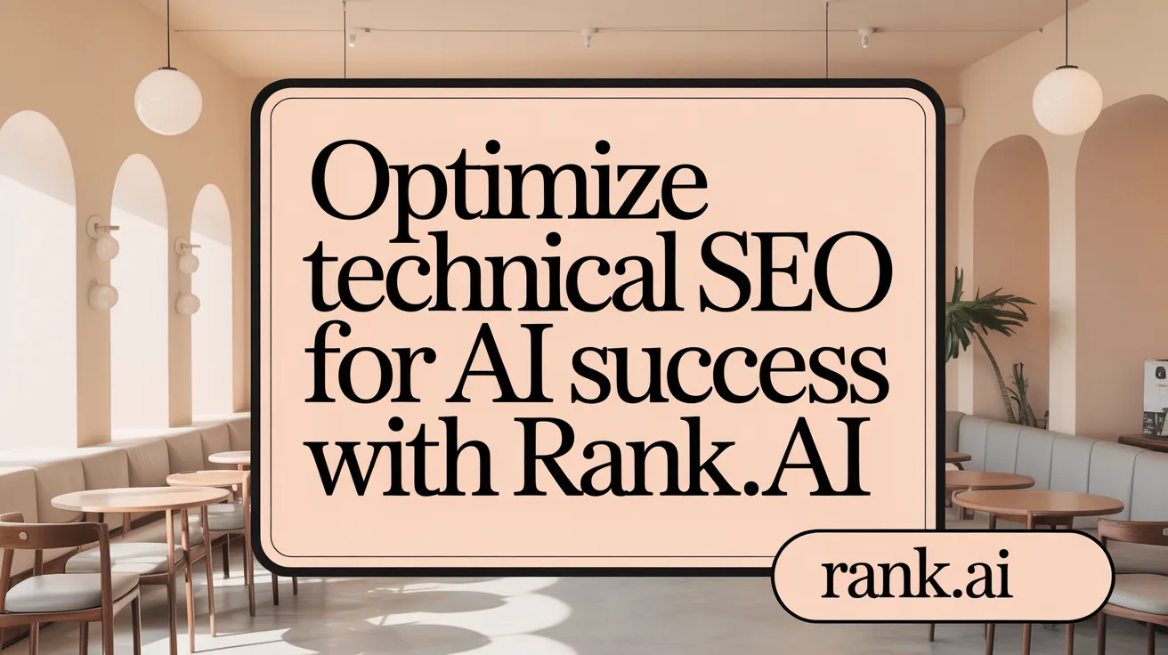 Optimize Technical SEO for AI Success with Rank.ai