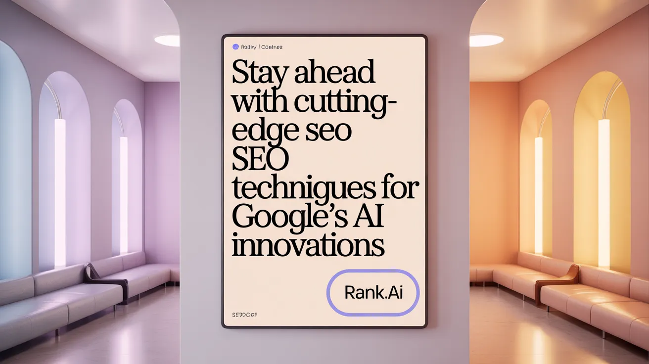 Stay Ahead with Cutting-Edge SEO Techniques for Google's AI Innovations
