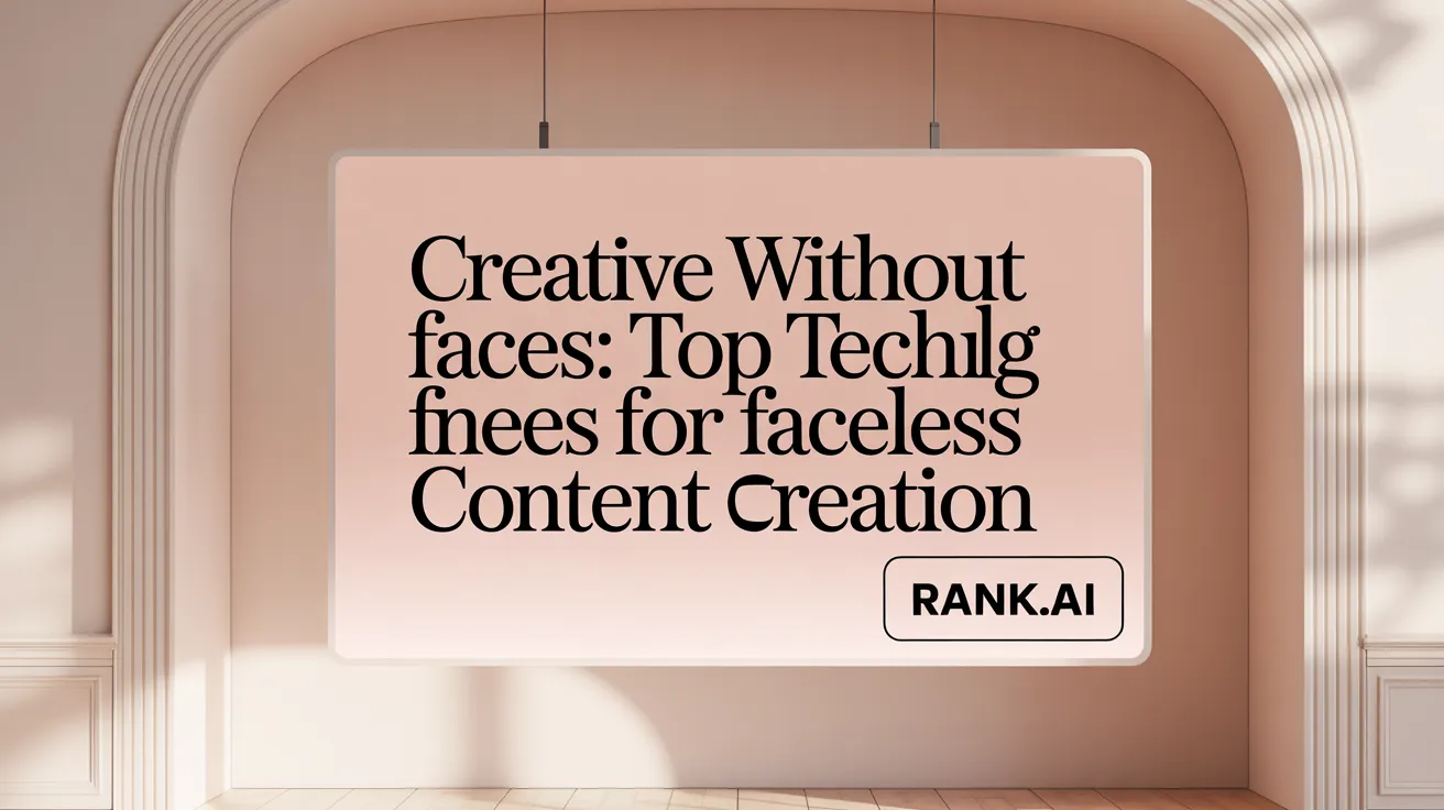 Creative Without Faces: Top Techniques for Faceless Content Creation