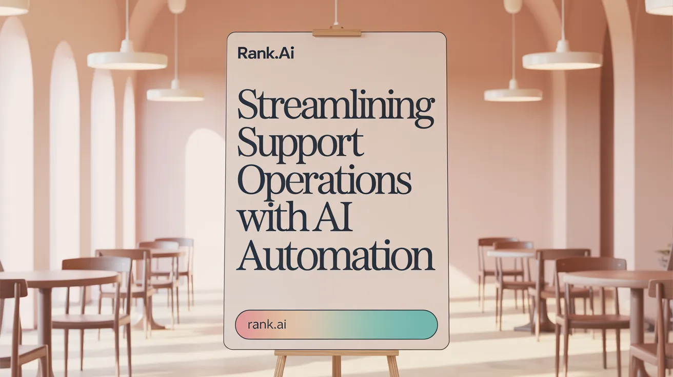Streamlining Support Operations with AI Automation