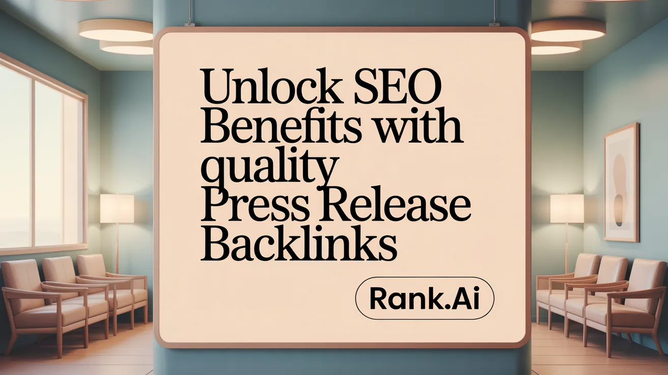 Unlock SEO Benefits with Quality Press Release Backlinks