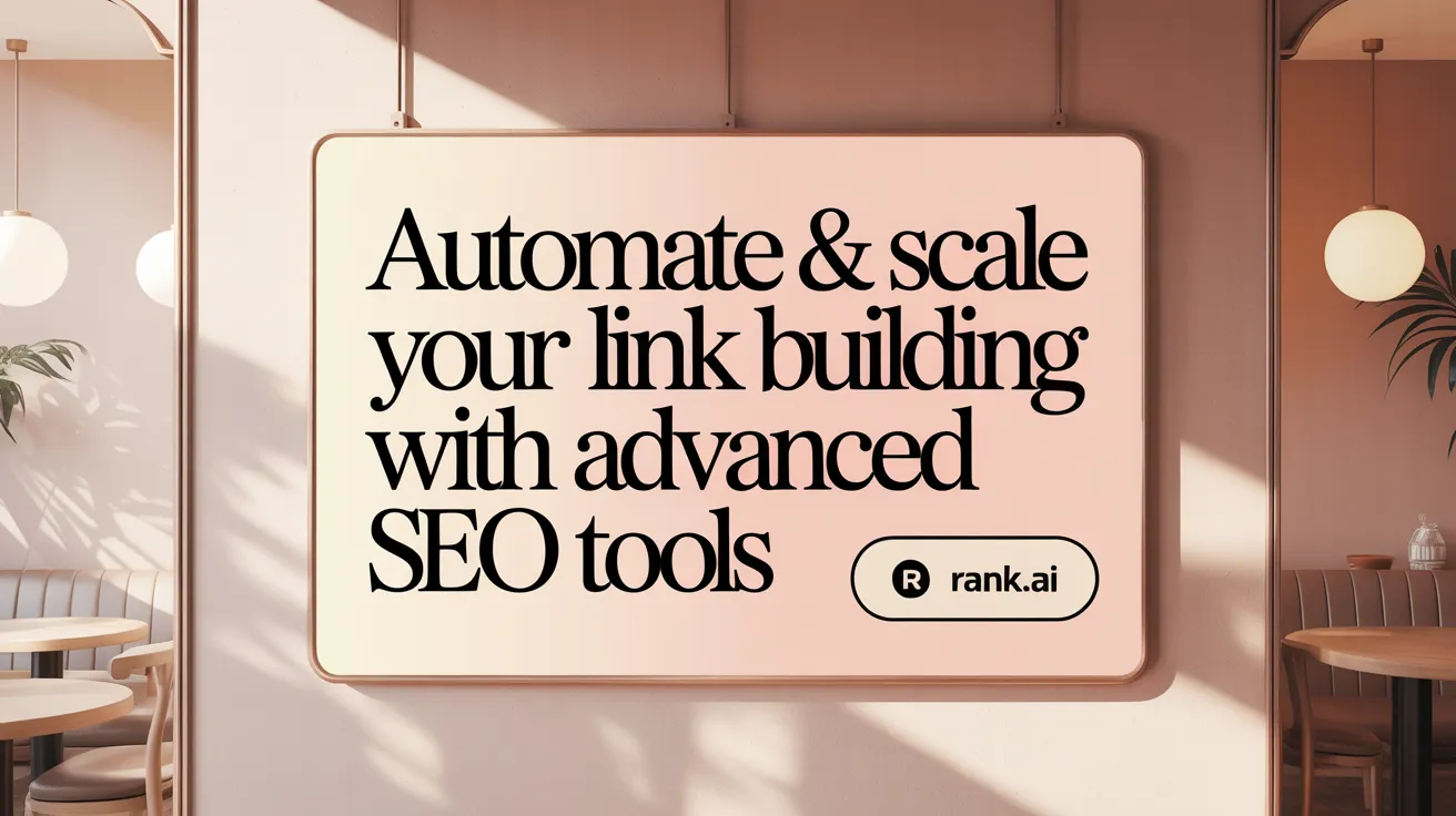 Automate &amp; Scale Your Link Building with Advanced SEO Tools