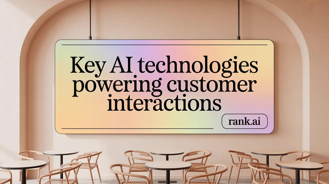 Key AI Technologies Powering Customer Interactions