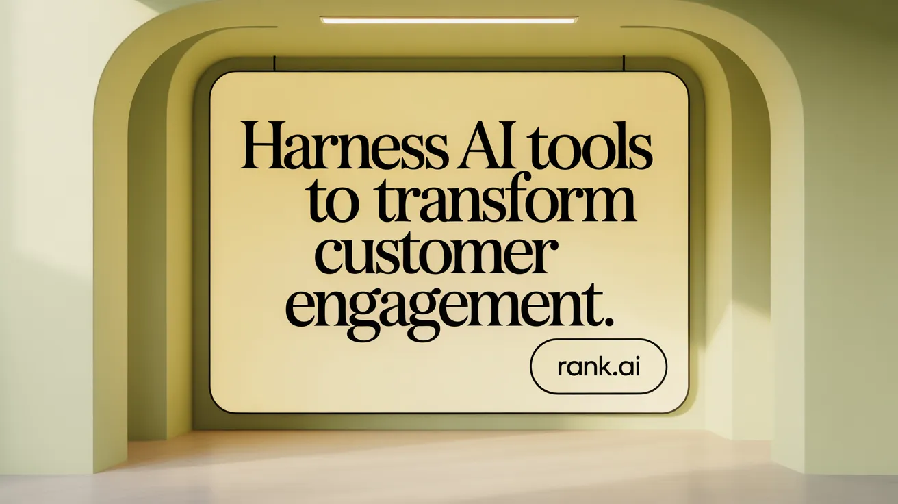 Harness AI Tools to Transform Customer Engagement