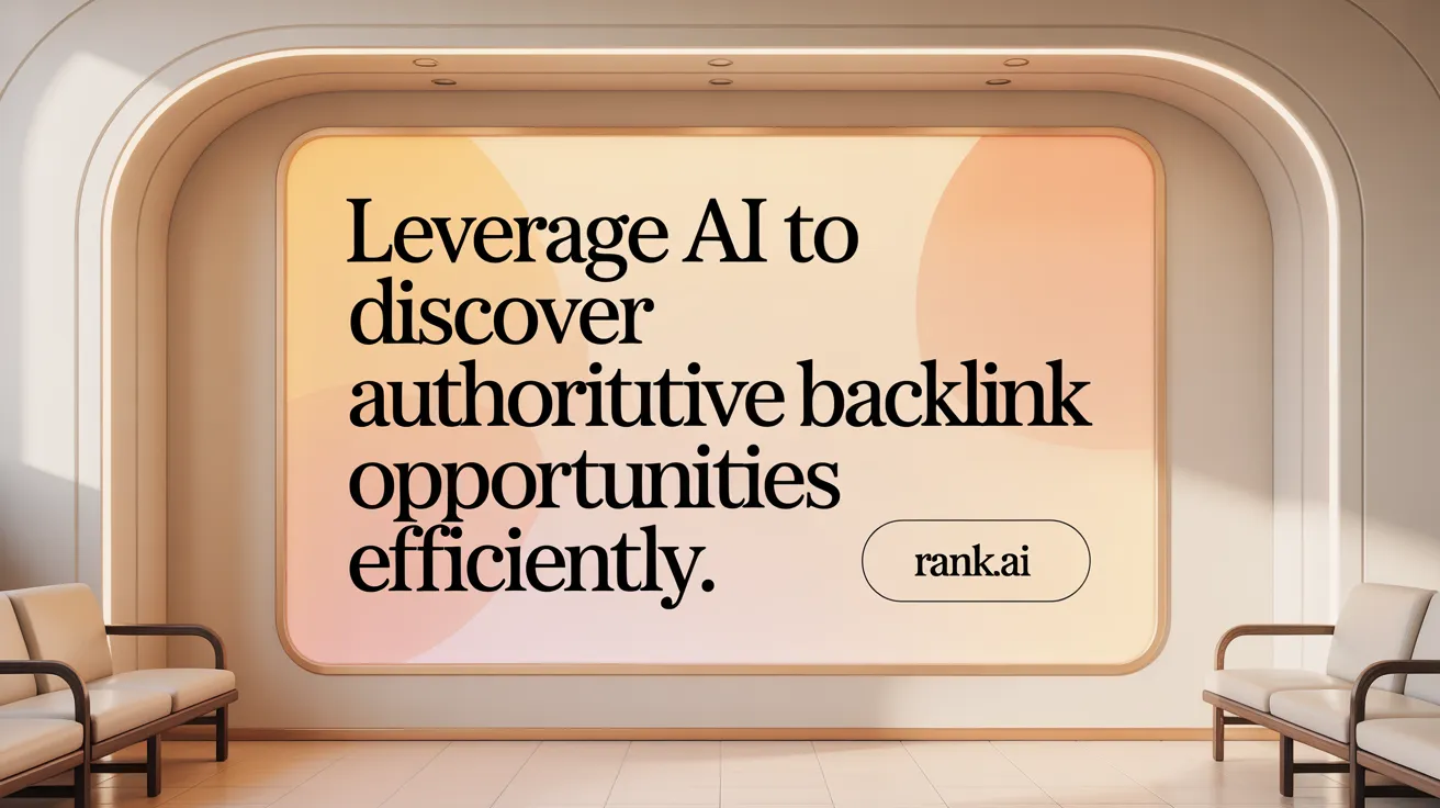 Leverage AI to discover authoritative backlink opportunities efficiently.