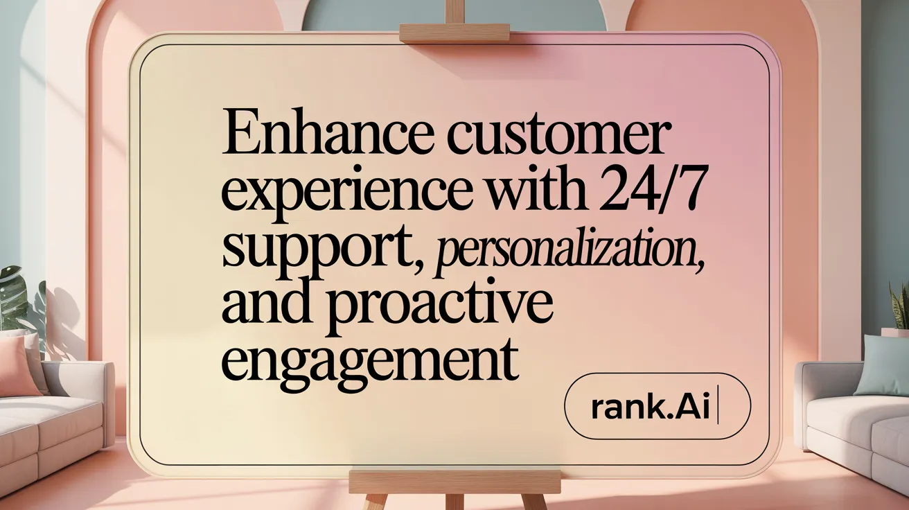 Enhance customer experience with 24/7 support, personalization, and proactive engagement