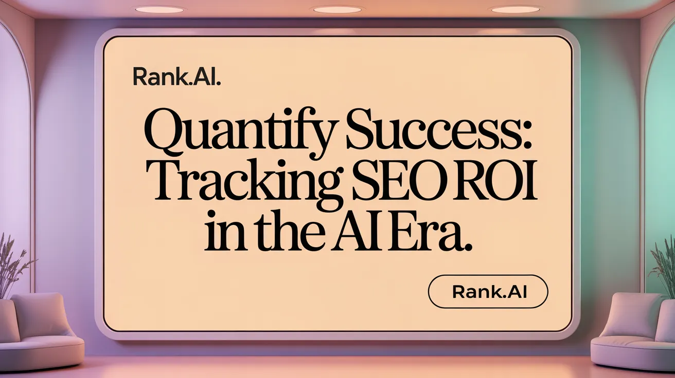 Quantify Success: Tracking SEO ROI in the AI Era