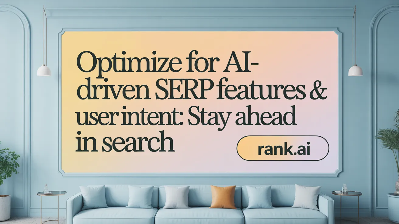 Optimize for AI-Driven SERP Features &amp; User Intent: Stay Ahead in Search