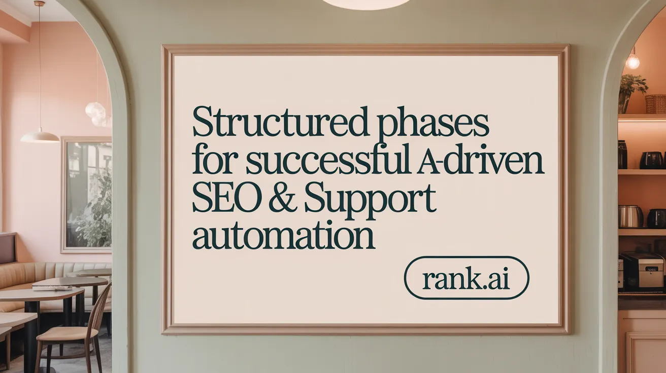 Structured Phases for Successful AI-Driven SEO &amp; Support Automation