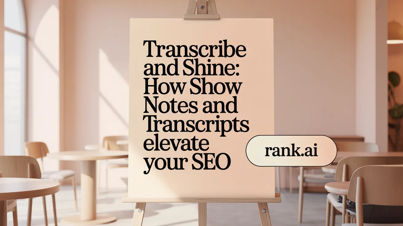 Transcribe and Shine: How Show Notes and Transcripts Elevate Your SEO