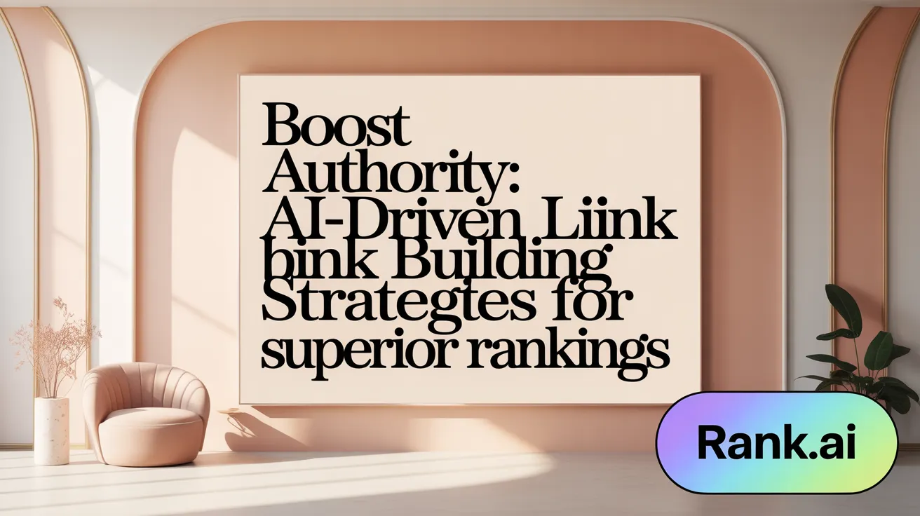 Boost Authority: AI-Driven Link Building Strategies for Superior Rankings