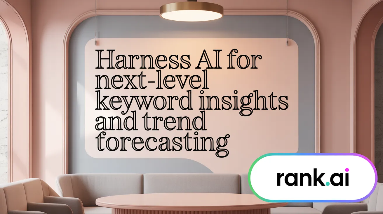 Harness AI for Next-Level Keyword Insights and Trend Forecasting