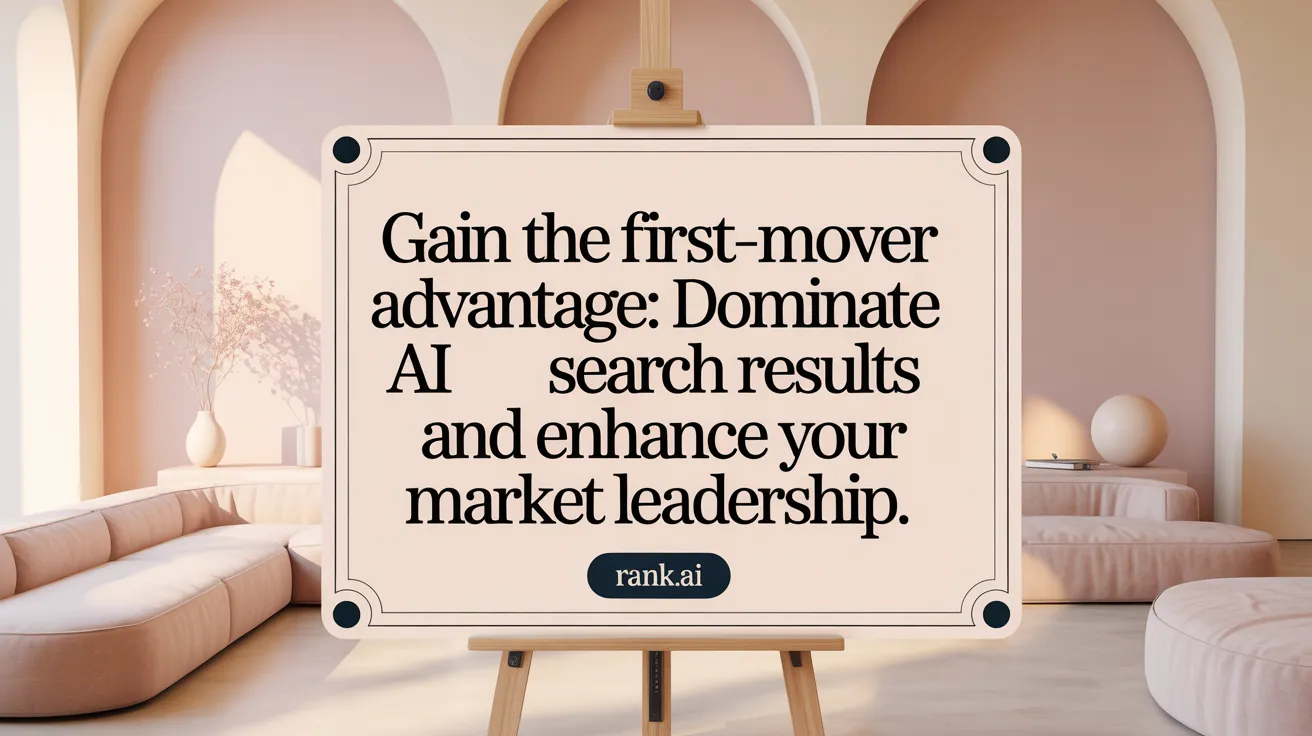 Gain the First-Mover Advantage: Dominate AI Search Results and Enhance Your Market Leadership