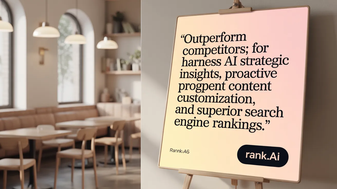 Outperform Competitors: Harness AI for strategic insights, proactive content customization, and superior search engine rankings.