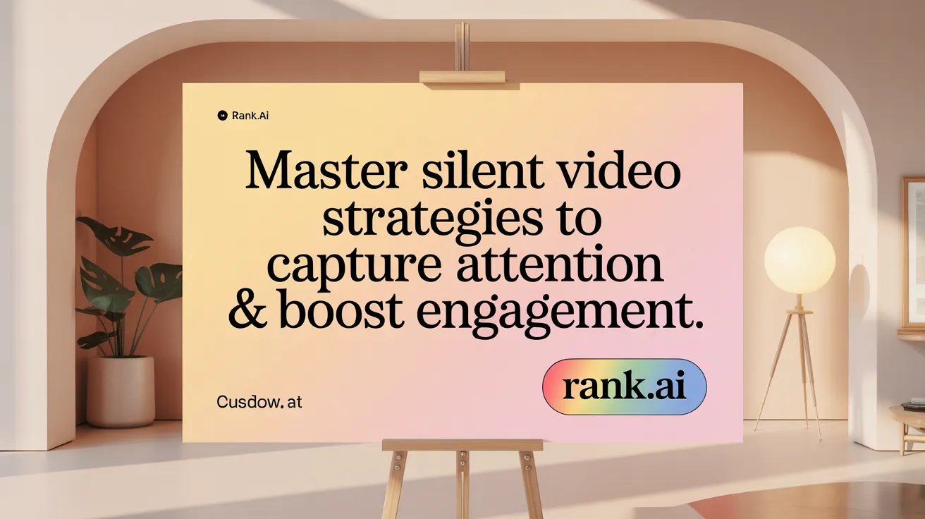 Master Silent Video Strategies to Capture Attention &amp; Boost Engagement